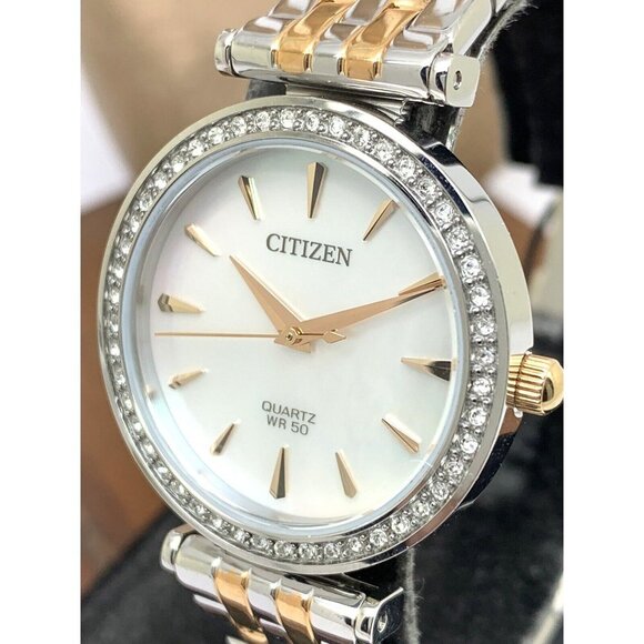 Citizen Womens Watch ER0216-67D Quartz White Mother of Pearl Dial Two Tone - Picture 11 of 12